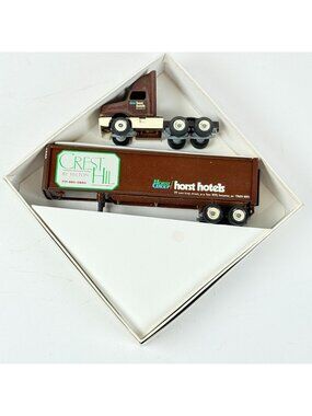 Winross 1990's Diecast Truck 1:64 Scale Horst Hotels Crest Hill Hilton Promo